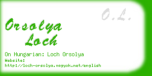 orsolya loch business card